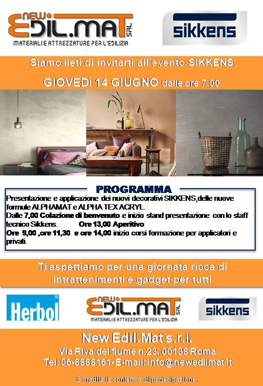 EVENTO SIKKENS ROMA