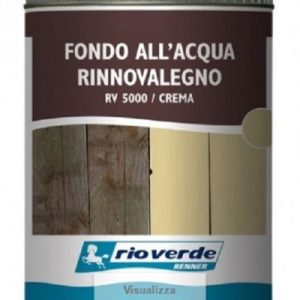 FONDO ALL'ACQUA RINNOVALEGNO RV 5000 CREMA RIOVERDE 750 ML VENDITA RIO VERDE RENNER ROMA